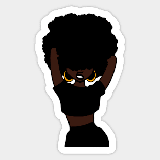 Melanin Afro Queen Collection Sticker